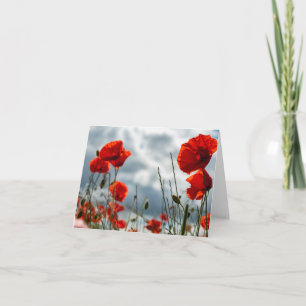 Cartão de saudação Poppy