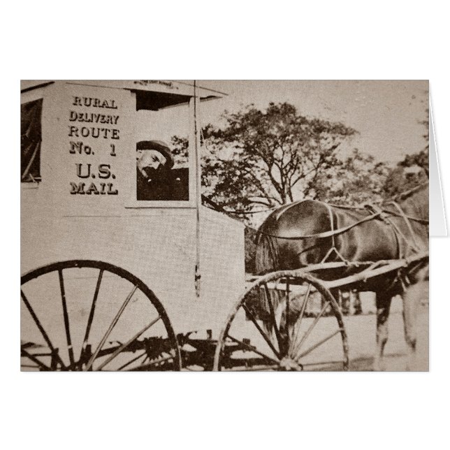 Cartão de Saudação por Correio dos EUA (Frente Horizontal)