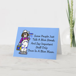 Cartão de Saudação por Frases Azuis (Personalize-O