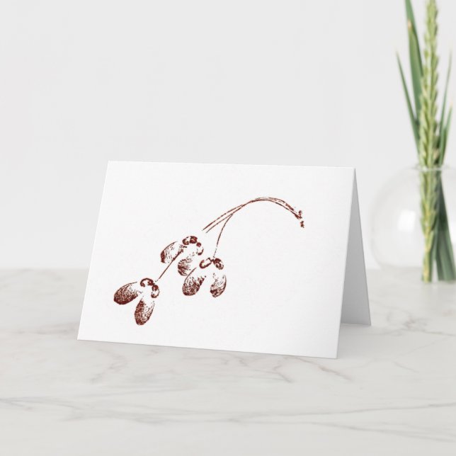 Cartão de Saudação por País "Sementes de Mapeament (Frente)