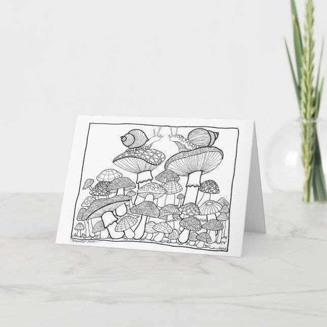 Cartão de saudação - Portalhão de Cogumelos (Frente)