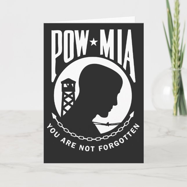 Cartão de Saudação POW MIA (Frente)