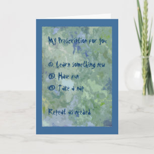 Cartão de Saudação Prescrita