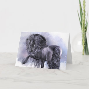 Cartão de Saudação Preto Pearl