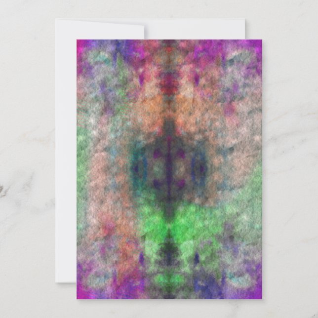 Cartão de Saudação Psicodélico do Vazio Tie (Frente)