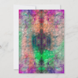 Cartão de Saudação Psicodélico do Vazio Tie