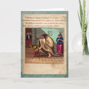 Cartão de Saudação Punch & Judy Story Plate IX