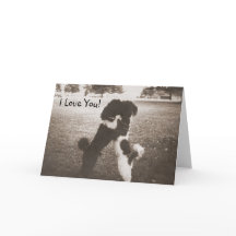 Cartão de Saudação Puppy Love