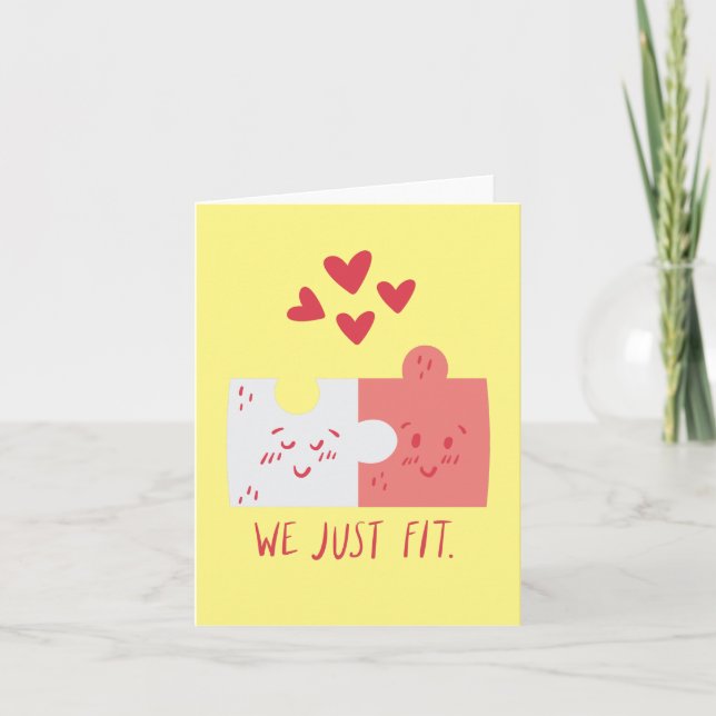 Cartão de Saudação quebra-cabeça Piece (Frente)