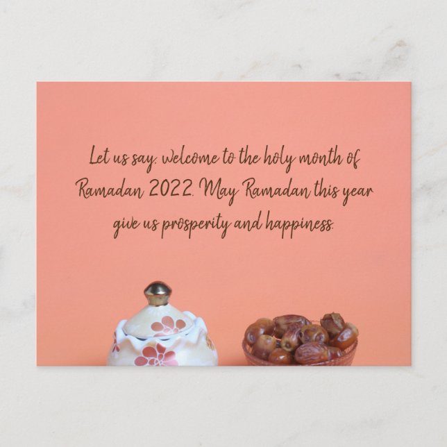 Cartão de Saudação Ramadã (Frente)