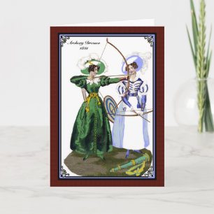 Cartão de saudação Regency Fashion 1830