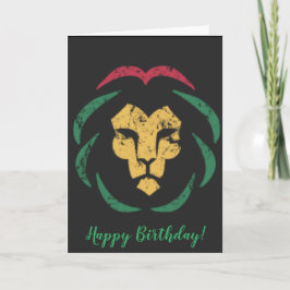 Cartão de Saudação Reggae Lion