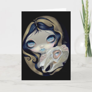 Cartão de Saudação "Reiniciado" com o Coelho Branc