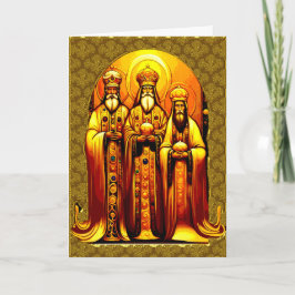 Cartão de Saudação Religioso de Natal Dobrado