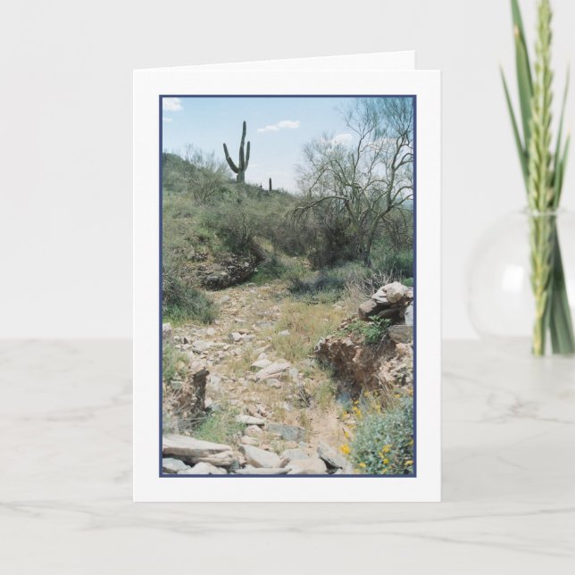 Cartão de Saudação Riverbed Lembrance (Frente)