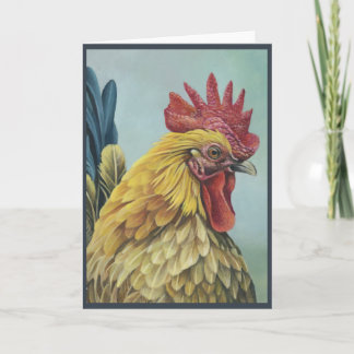 Cartão de saudação "Rooster 1"