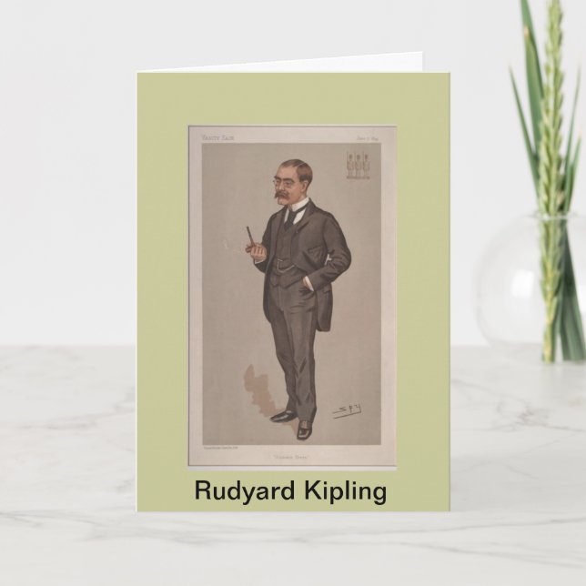 Cartão de Saudação Rudyard Kipling (Frente)