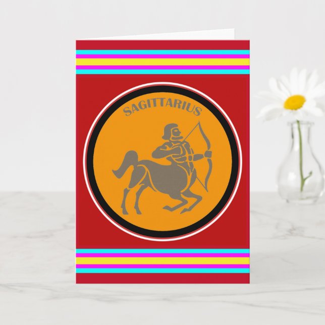Cartão de Saudação Sagitário (Planta pequena)