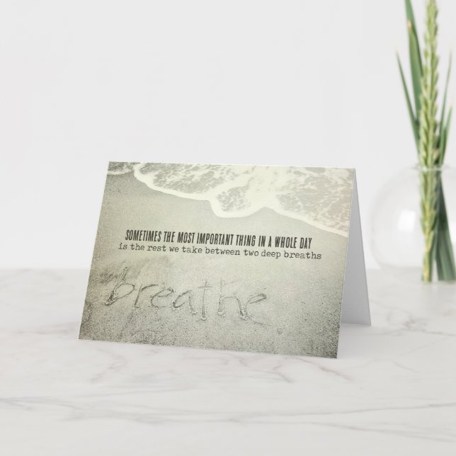 Cartão de Saudação SANDSCRIPT (Frente)