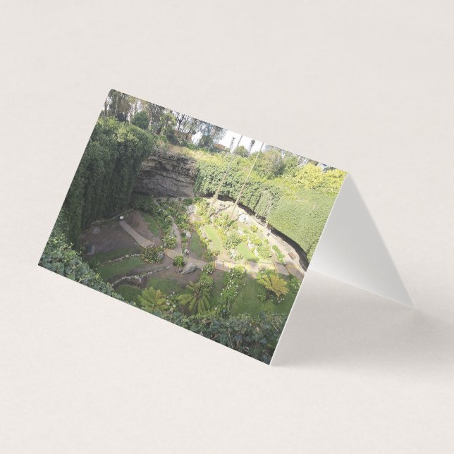 Cartão de Saudação Sanitária Umpherston Sinkhole (Frente)