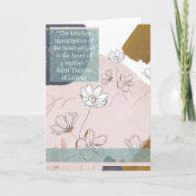 Cartão de Saudação - Santo Thérèse de Lisieux - Mã