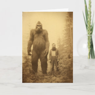 Cartão De Saudação Sasquatch/Pé Grande, Cryptids