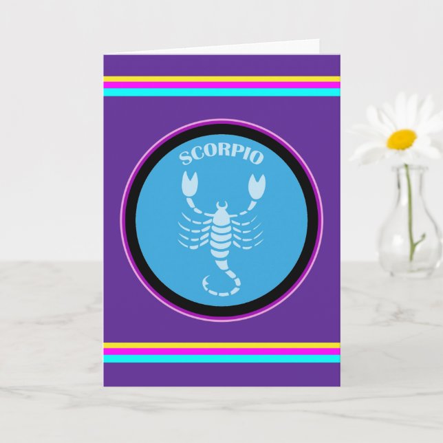 Cartão de Saudação Scorpio (Planta pequena)