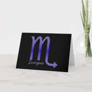 Cartão de Saudação Scorpio - Vazio