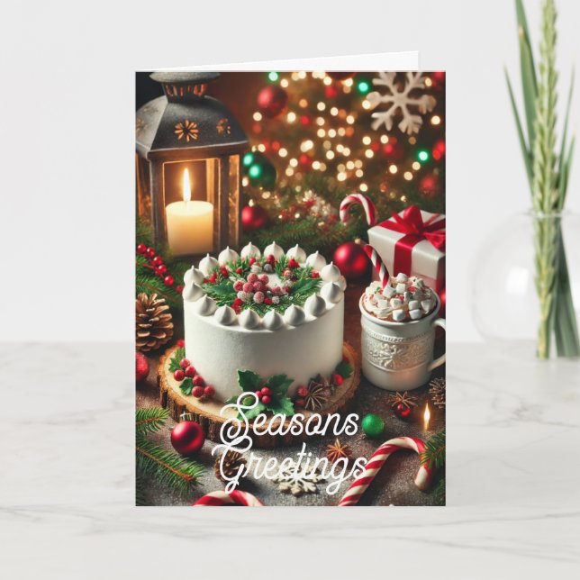 Cartão de saudação Seasons (Frente)