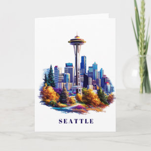 Cartão de Saudação Seattle
