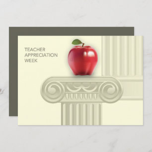 Cartão de Saudação Semana de Apreciação do Profess