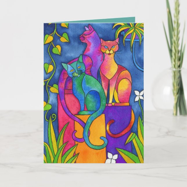 Cartão de Saudação - Sentado com Orgulho (Frente)