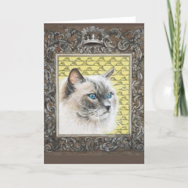Cartão de Saudação Siamês/Ragdoll/Himalaia