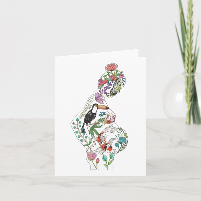 Cartão de Saudação Silhuette (Frente)