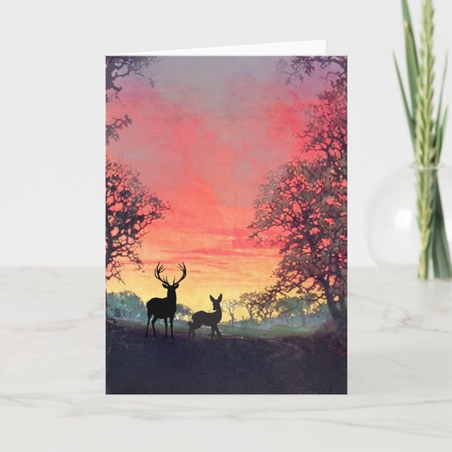 Cartão de Saudação Silhuette (Frente)