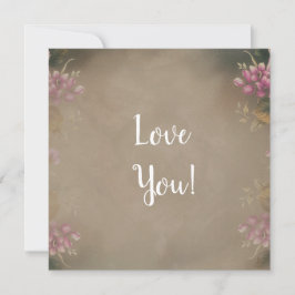 Cartão de Saudação Simples de Casamento