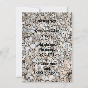 Cartão de Saudação Simples de Encorajamento Amigo