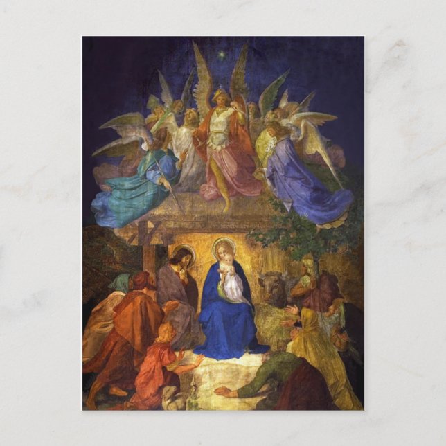 Cartão de Saudação Simples Ernst Deger "Nascimento (Frente)