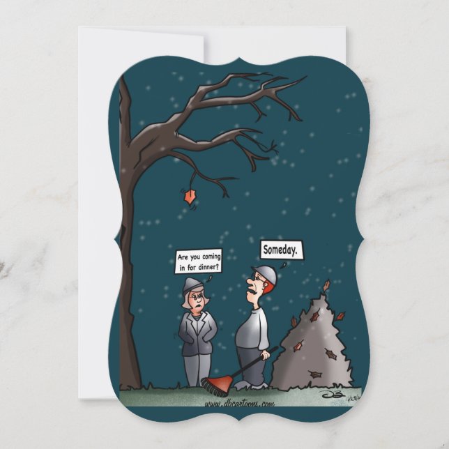 Cartão de Saudação Simples Um Dia (Frente)