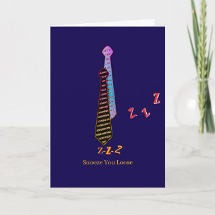 Cartão de Saudação Snooze You Loose