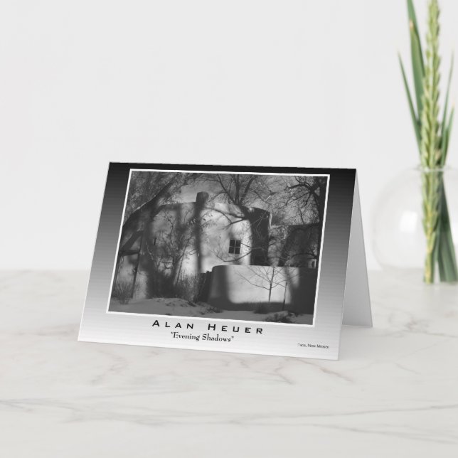 Cartão de Saudação - "Sombras da Noite" (Frente)