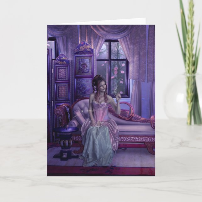 Cartão de Saudação Sonho de Lingering (Frente)