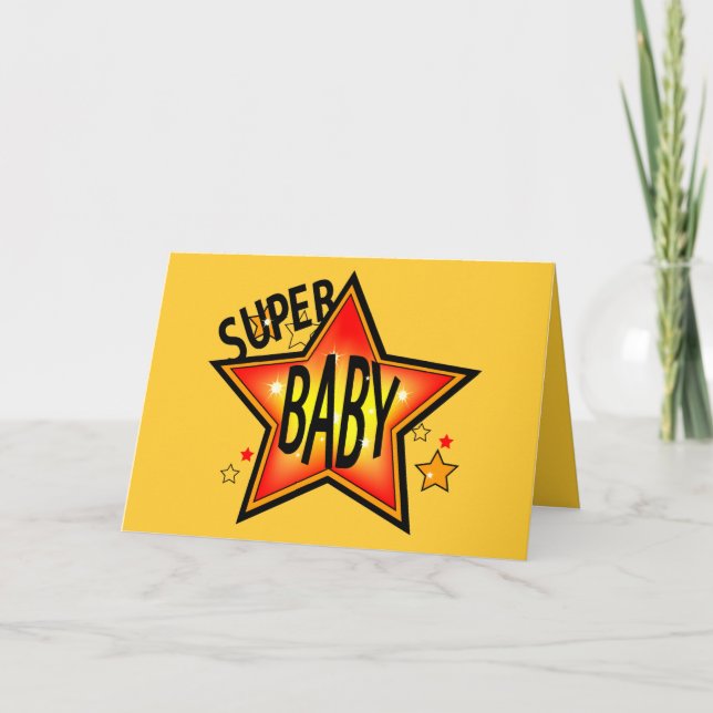 Cartão de Saudação Star Baby 2 (Frente)