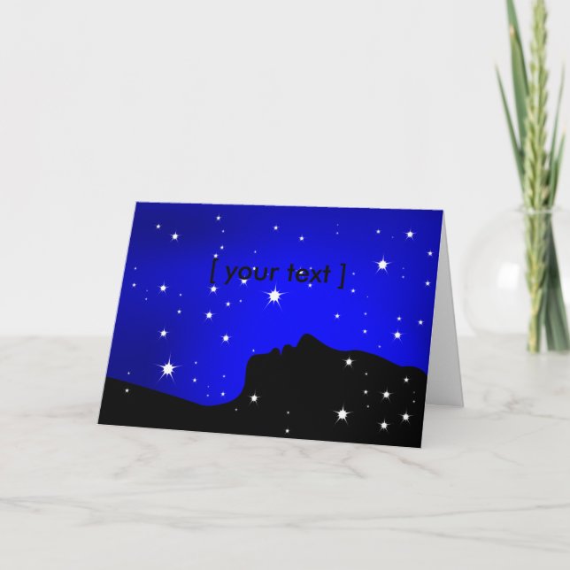 Cartão de Saudação Starry Night Dreamer (Frente)