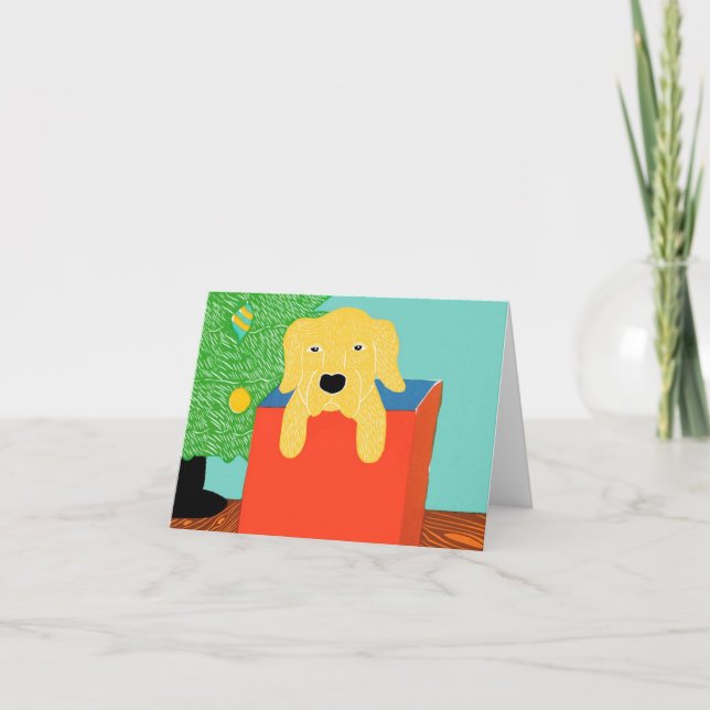 Cartão de Saudação Stephen Huneck "Best Gift Ever" (Frente)