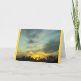 Cartão de Saudação Sunset 4 ... Foto por telefone 