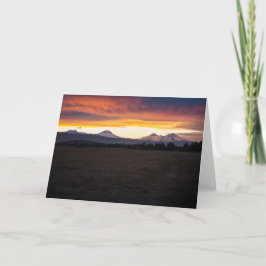 Cartão de Saudação Sunset para Três Irmãs (Vazio)