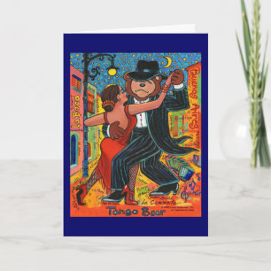 Cartão de Saudação Tango Bear