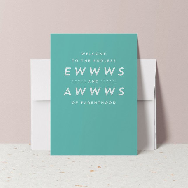 Cartão de saudação teórico para parabéns bebês (Criador carregado)