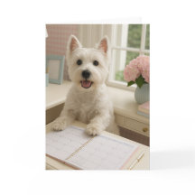 Cartão de Saudação Terrier da West Highland - Vazi